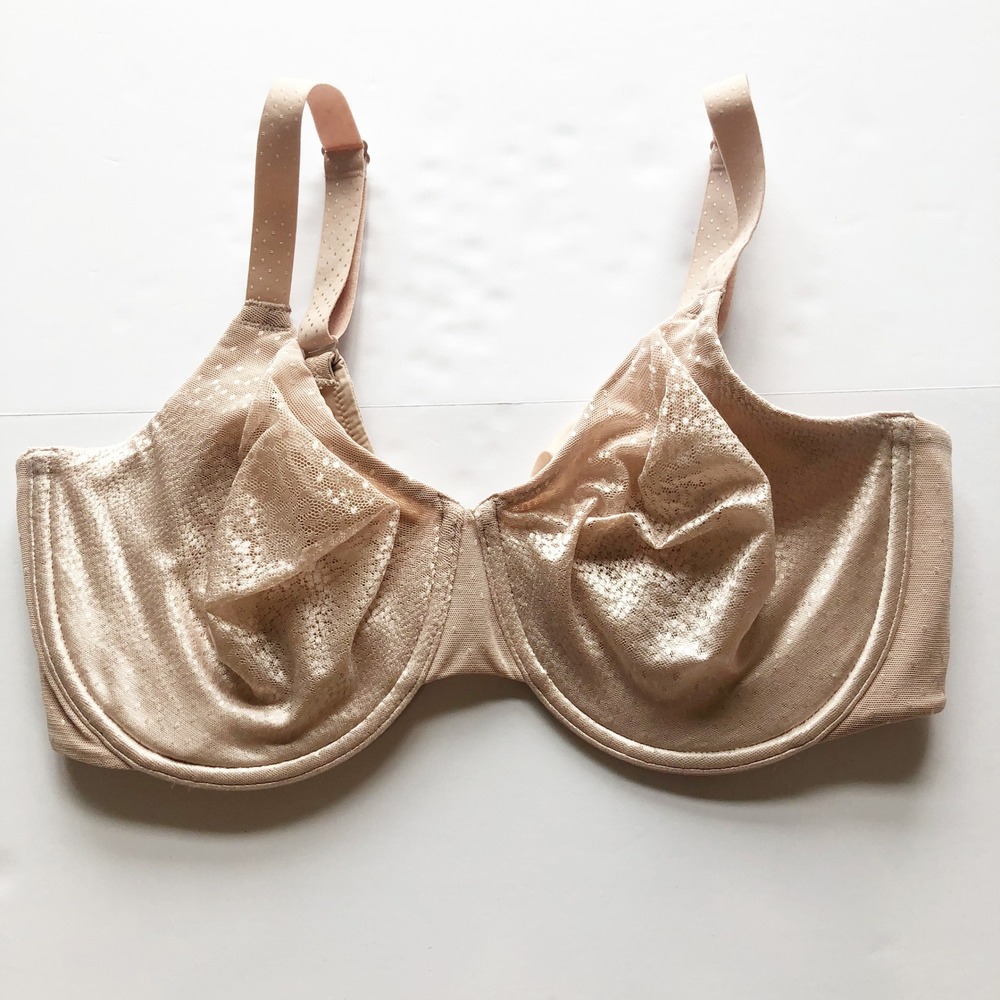 Wacoal Back Appeal Smoothing Underwire Bra Praline Sand Nude Womens 36DDD - Picture 2 of 4